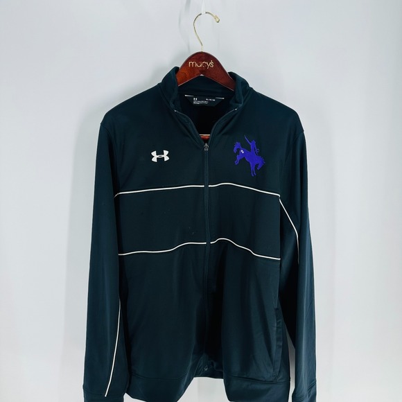 Under Armour NCAA New Mexico Highlands Mascot Cowboy Jacket Navy Blue Size XL - Picture 1 of 8